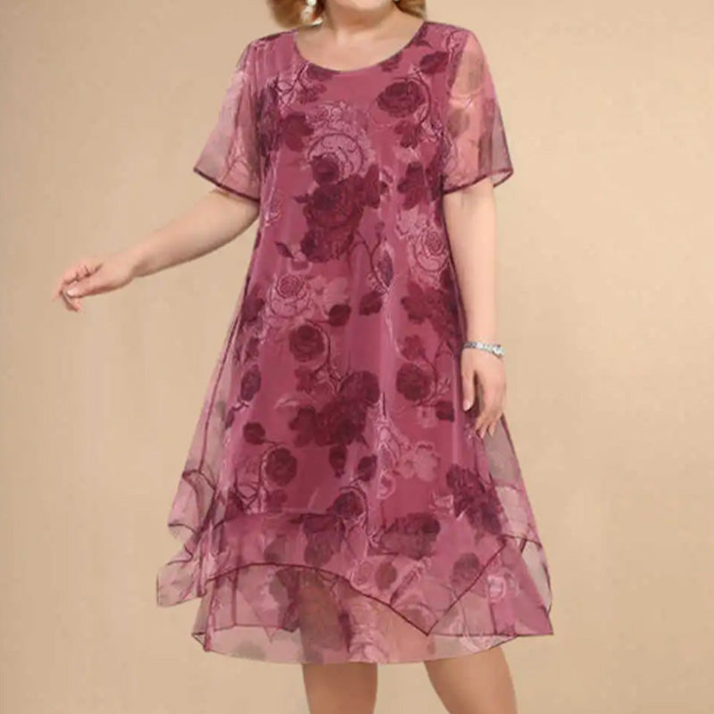 🌺Eleganckie, luźne sukienki z szyfonu w dużych rozmiarach