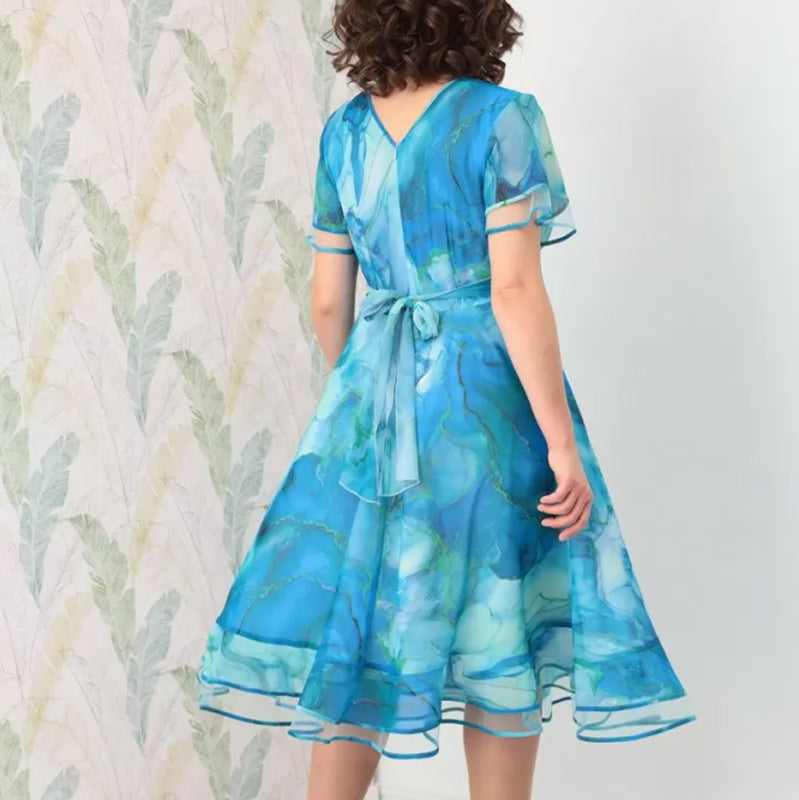 🌸Rochie midi vaporoasă de damă