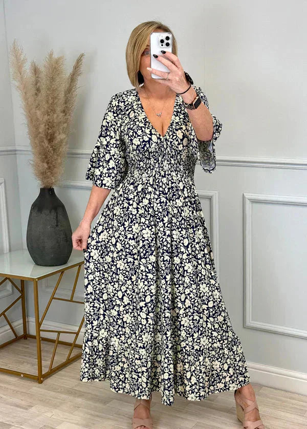💥🔥Rochie cu falduri cu model leopard