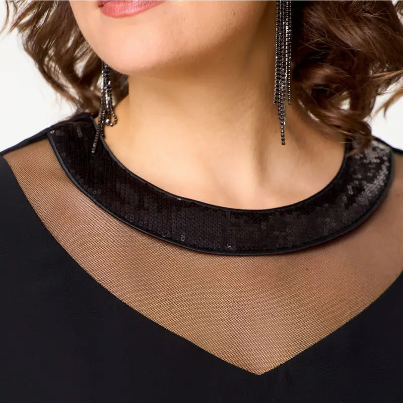 💖Rochii elegante negre cu mânecă 3/4 pentru femei