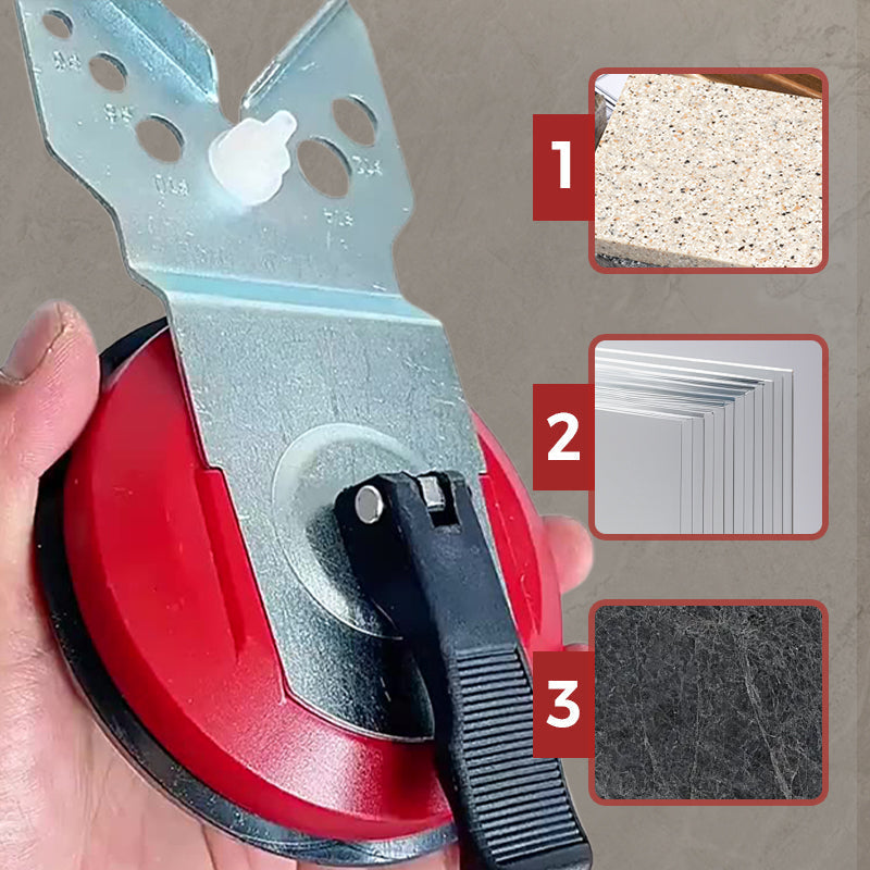 Lokalizator otworów w płytkach i szkle do wiercenia