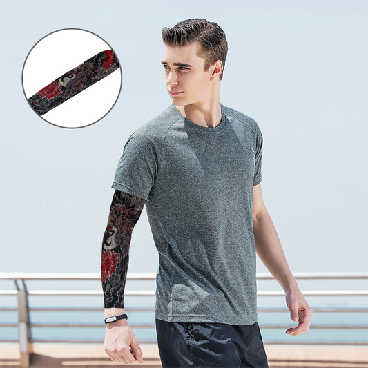 🔥Nouă tendință ❤️‍🔥 Mâneci de soare ultra-subțiri cu model de tatuaje
