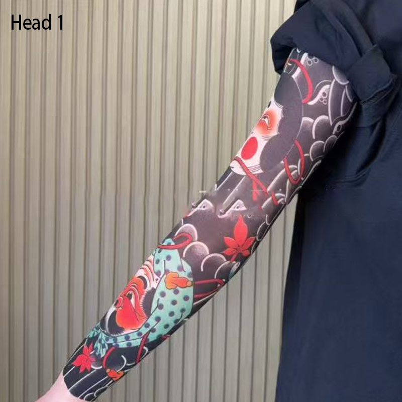 🔥Nouă tendință ❤️‍🔥 Mâneci de soare ultra-subțiri cu model de tatuaje