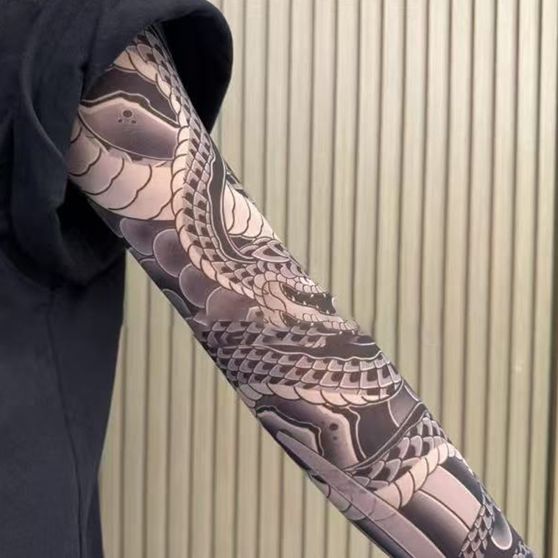 🔥Nouă tendință ❤️‍🔥 Mâneci de soare ultra-subțiri cu model de tatuaje