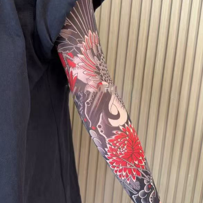 🔥Nouă tendință ❤️‍🔥 Mâneci de soare ultra-subțiri cu model de tatuaje