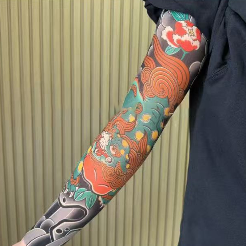 🔥Nouă tendință ❤️‍🔥 Mâneci de soare ultra-subțiri cu model de tatuaje