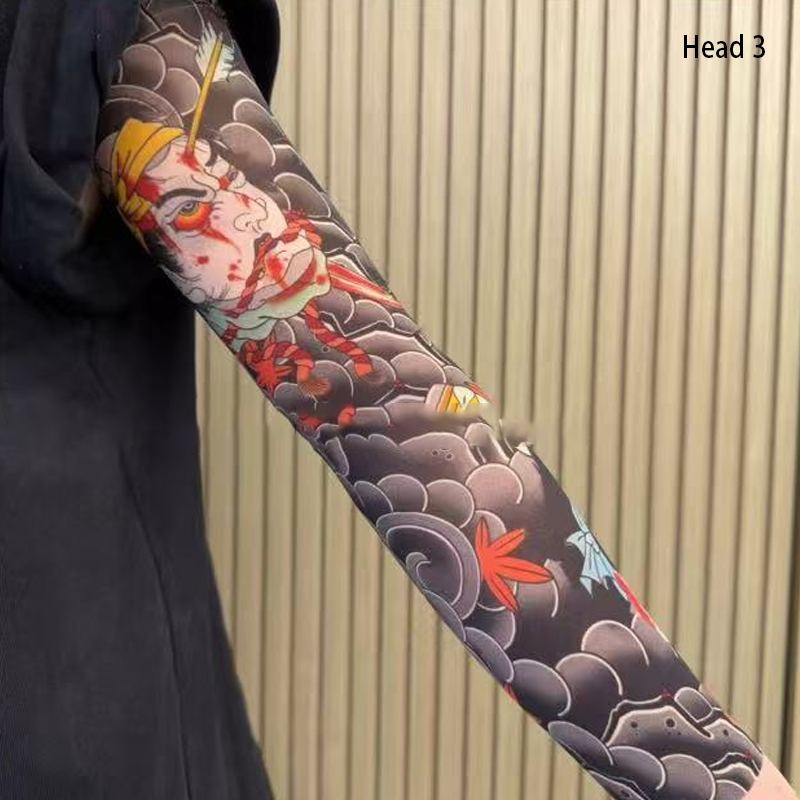 🔥Nouă tendință ❤️‍🔥 Mâneci de soare ultra-subțiri cu model de tatuaje