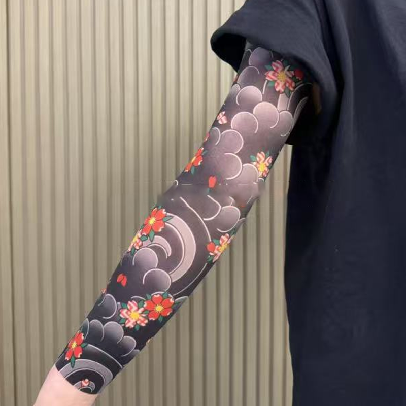 🔥Nouă tendință ❤️‍🔥 Mâneci de soare ultra-subțiri cu model de tatuaje