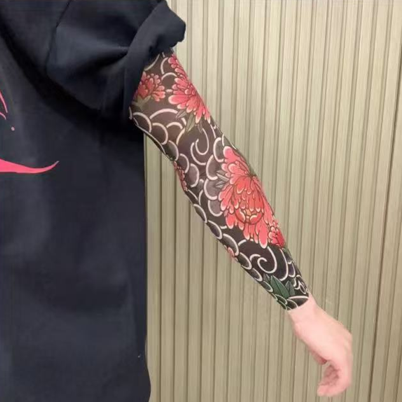 🔥Nouă tendință ❤️‍🔥 Mâneci de soare ultra-subțiri cu model de tatuaje