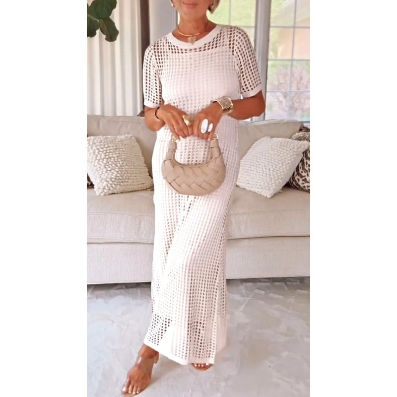 Femei Casual Hollow Maxi rochie Două piese Set