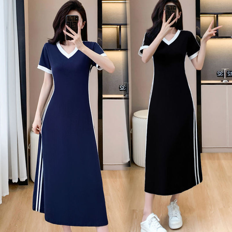 【M-4XL】👗Rochie de damă, casual și simplă, cu decolteu în V