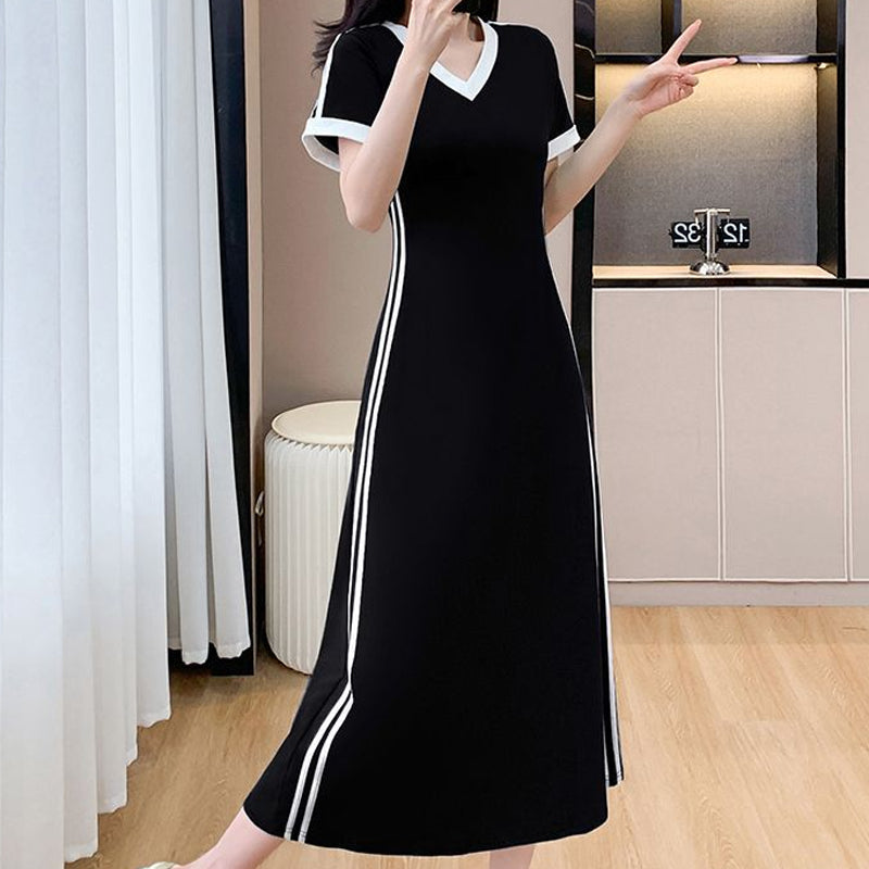 【M-4XL】👗Rochie de damă, casual și simplă, cu decolteu în V