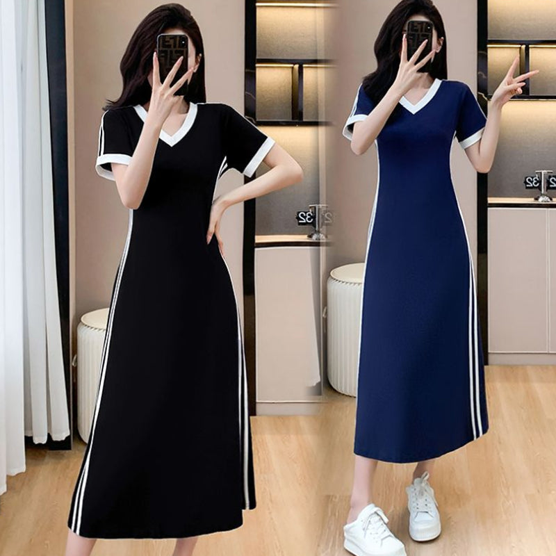 【M-4XL】👗Rochie de damă, casual și simplă, cu decolteu în V