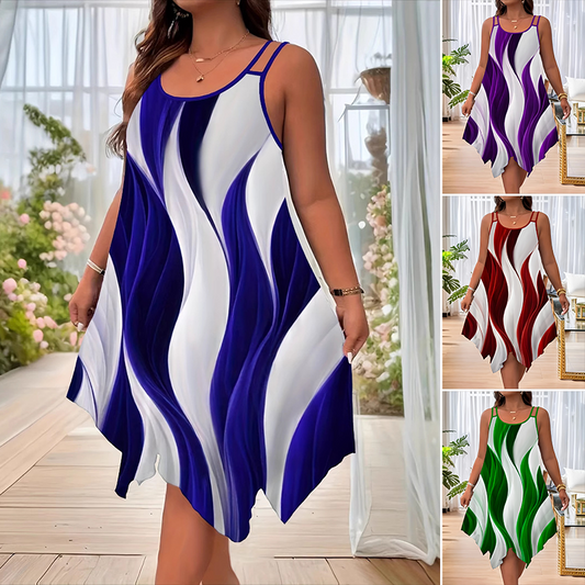 Modna damska sukienka średniej długości