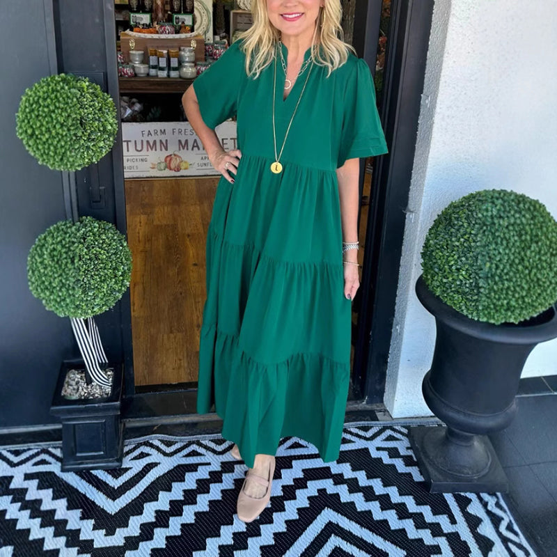 💐 Elegancka długa spódnica damska, bogata w warstwy, luźna i wygodna