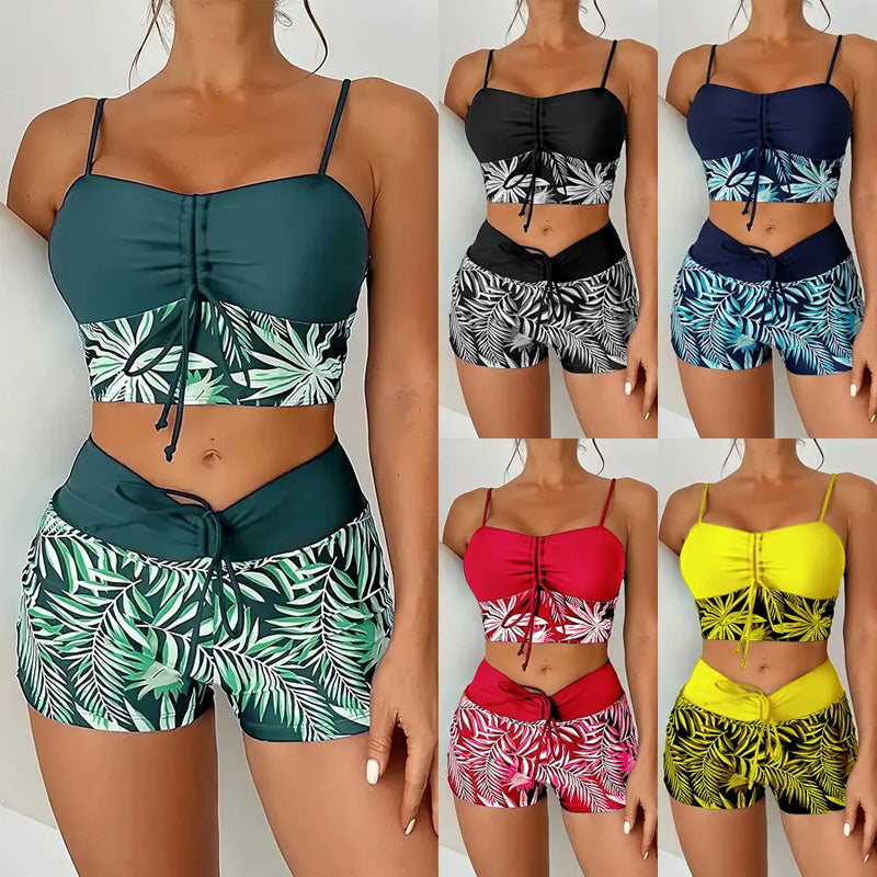 👙 Costum de baie din două piese pentru femei, cu imprimeu