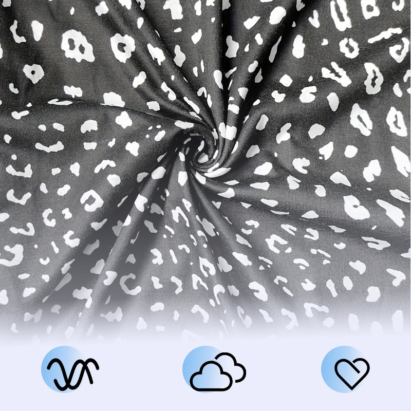 Damskie bawełniane sukienki z nadrukiem w stylu vintage