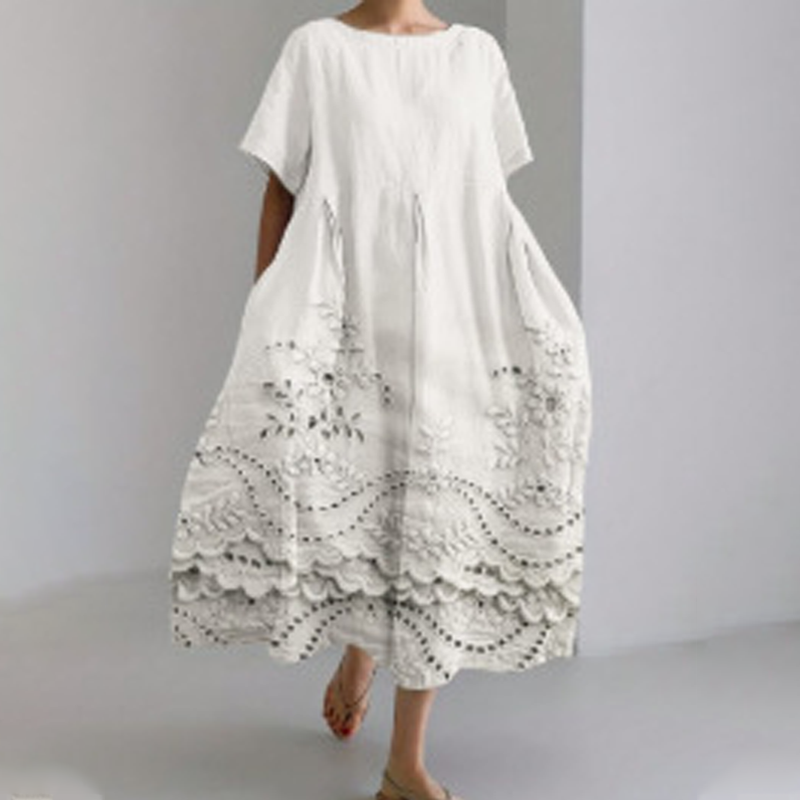 🔥Rochie maxi confortabilă, confecționată din in 100%