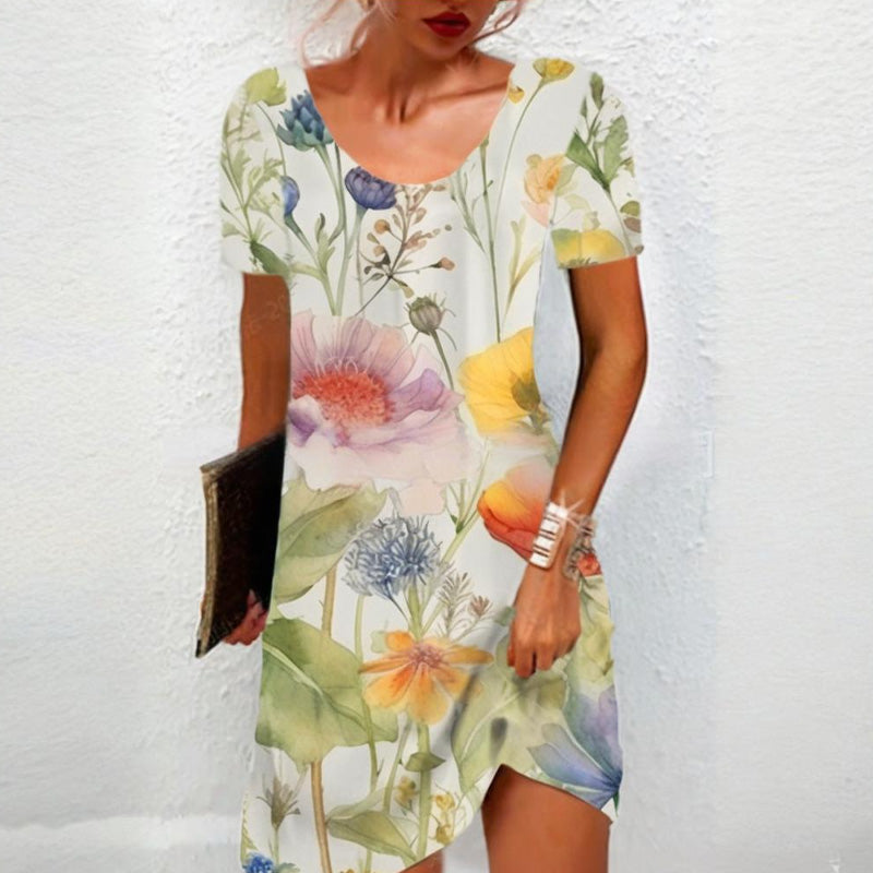 Rochie florală de zi cu zi pentru femei