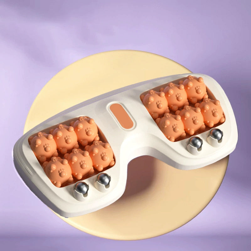 💜🦶 Przenośny, podwójny masażer do stóp – relaks w każdym miejscu i o każdej porze