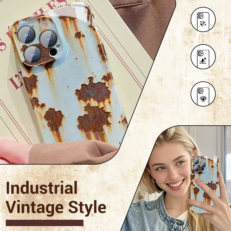 Twarde etui Vintage Rust na iPhone'a