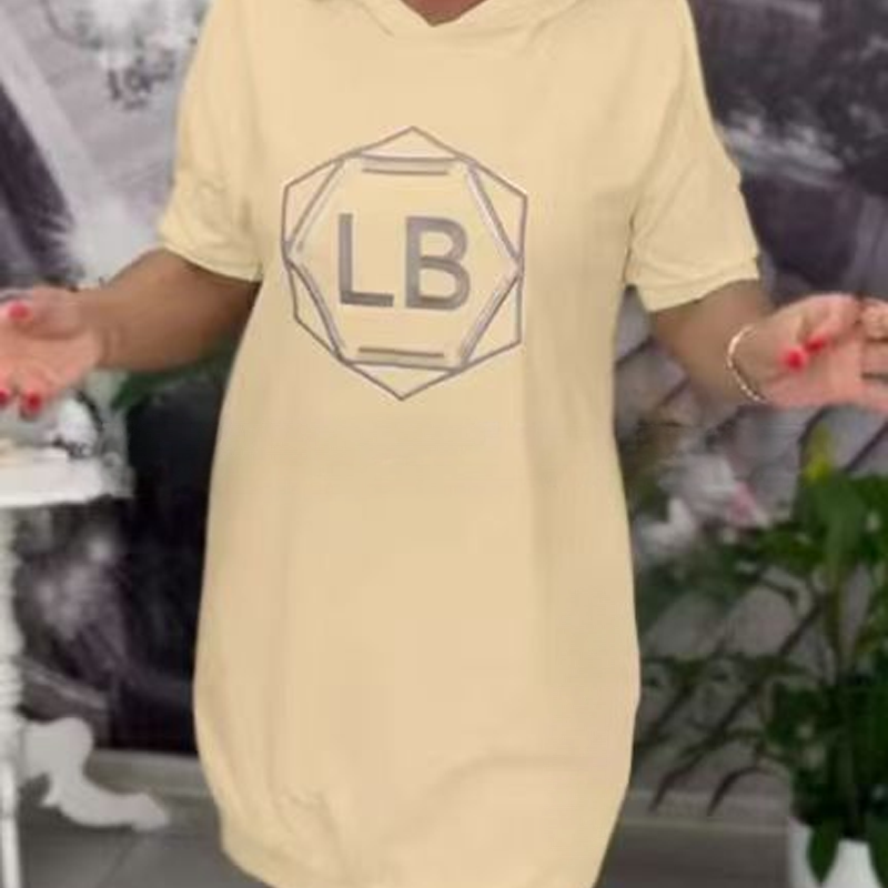 Bluza oversize z nadrukiem liter