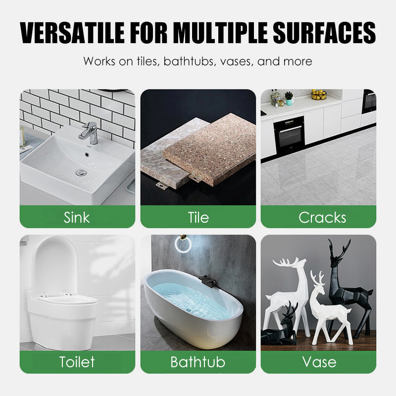 Potężny zestaw do naprawy porcelany – podwójna tubka