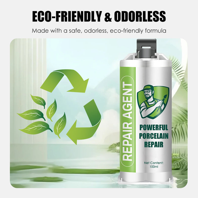 Potężny zestaw do naprawy porcelany – podwójna tubka