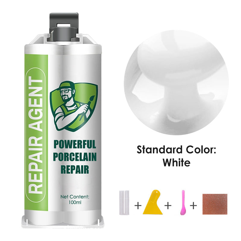 Potężny zestaw do naprawy porcelany – podwójna tubka