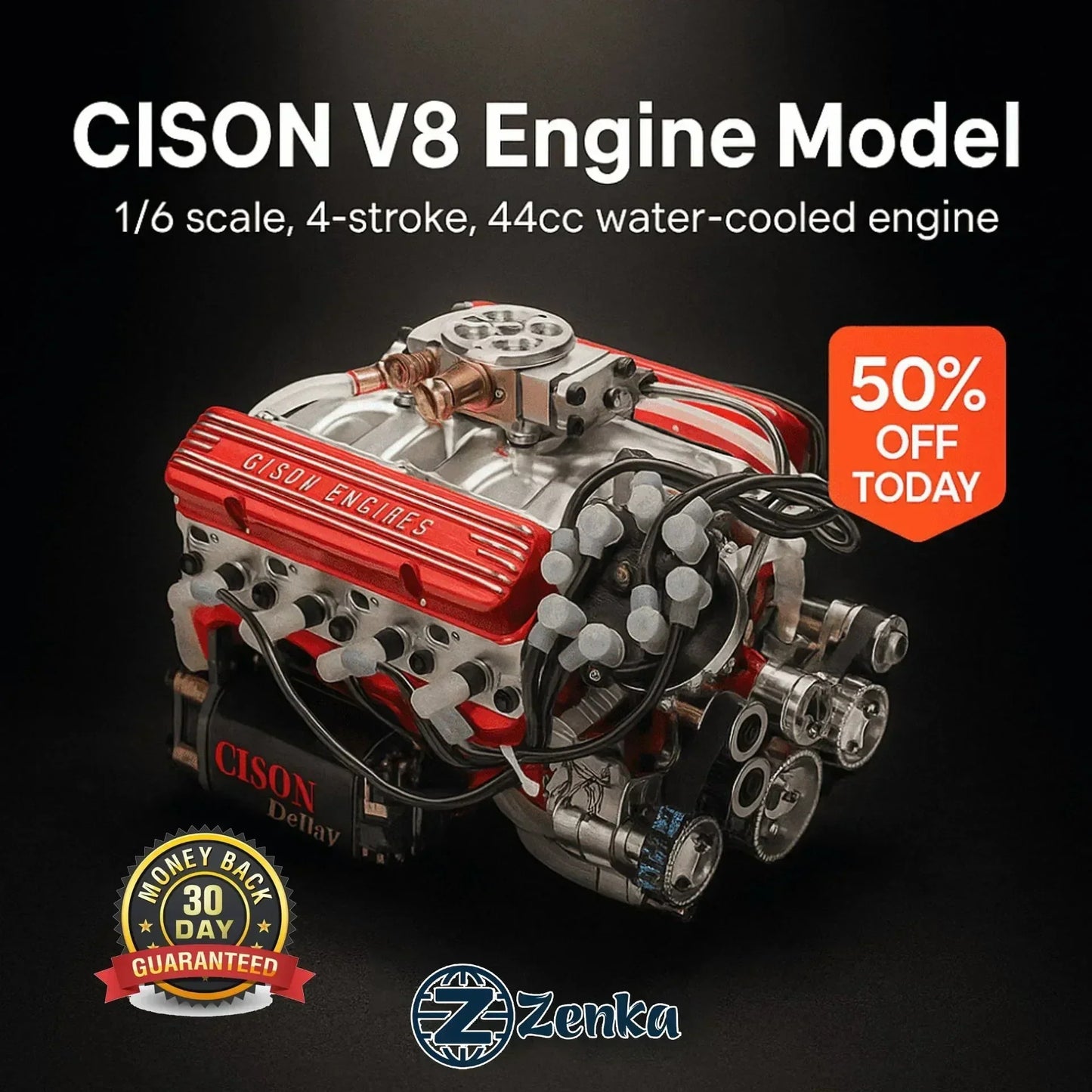 CISON Zasilany Benzyną Model Silnika V8 OHV do Samodzielnego Montażu
