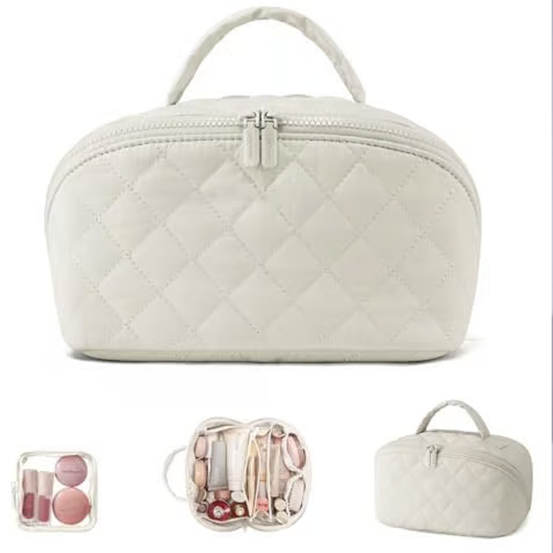 💗Duża pojemna kosmetyczka z uchwytem