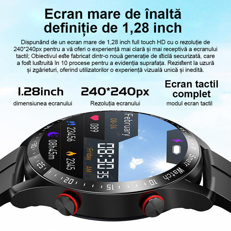 🔥Cel mai mic preț de astăzi⌚Ceas sport inteligent care poate detecta probleme de sănătate