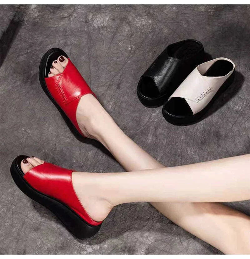 Sandale confortabile din piele