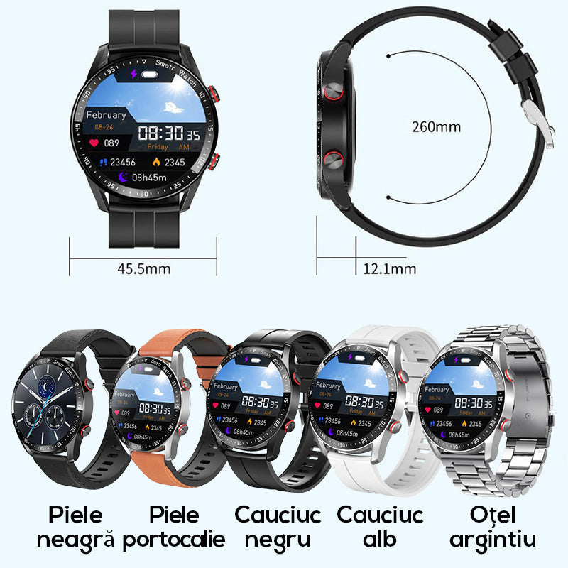 🔥Cel mai mic preț de astăzi⌚Ceas sport inteligent care poate detecta probleme de sănătate